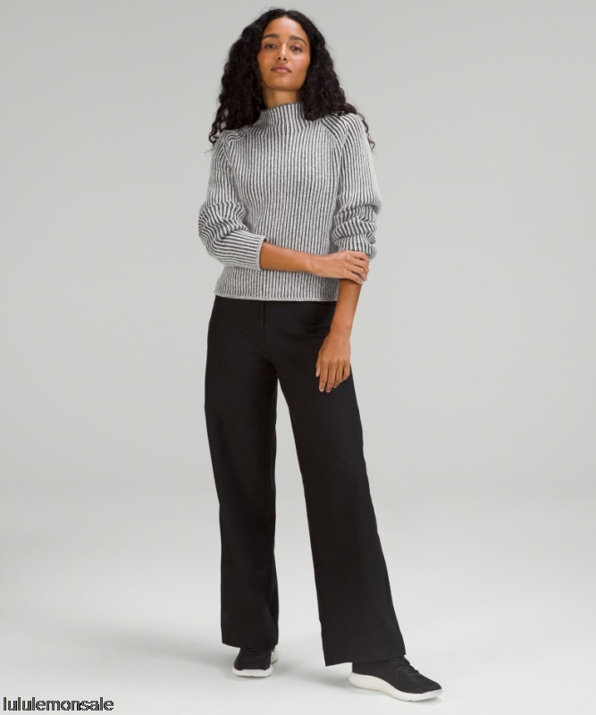 Lululemon Damen DELULU469 | Lululemon Deutschland Pullover Mit Stehkragen Aus Baumwoll-Kaschmir-Mischgewebe In Puderton